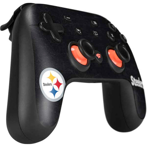 NFL Pittsburgh Steelers Distressed Google Stadia Controller Skin